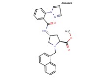 methyl (4R)-1-(1-naphthylmethyl)-4-{[2-(1H-pyrazol-1-yl)benzoyl]amino}-L-prolinate