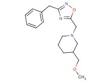 1-[(3-benzyl-1,2,4-oxadiazol-5-yl)methyl]-3-(methoxymethyl)piperidine
