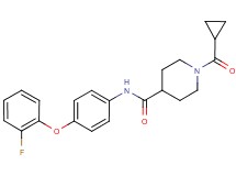1-(cyclopropylcarbonyl)-N-[4-(2-fluorophenoxy)phenyl]piperidine-4-carboxamide