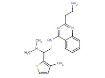 N~2~-[2-(2-aminoethyl)-4-quinazolinyl]-N~1~,N~1~-dimethyl-1-(3-methyl-2-thienyl)-1,2-ethanediamine dihydrochloride