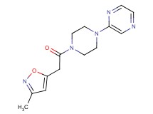 2-{4-[(3-methylisoxazol-5-yl)acetyl]piperazin-1-yl}pyrazine