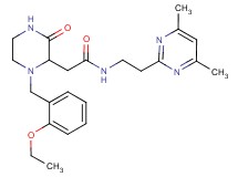 N-[2-(4,6-dimethyl-2-pyrimidinyl)ethyl]-2-[1-(2-ethoxybenzyl)-3-oxo-2-piperazinyl]acetamide