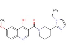 3-{[3-(1-ethyl-1H-imidazol-2-yl)-1-piperidinyl]carbonyl}-6-methoxy-4-quinolinol