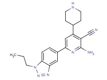 2-amino-4-piperidin-4-yl-6-(1-propyl-1H-1,2,3-benzotriazol-5-yl)nicotinonitrile