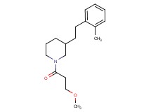 1-(3-methoxypropanoyl)-3-[2-(2-methylphenyl)ethyl]piperidine