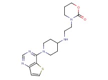 3-{2-[(1-thieno[3,2-d]pyrimidin-4-ylpiperidin-4-yl)amino]ethyl}-1,3-oxazinan-2-one
