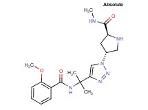 (4R)-4-(4-{1-[(2-methoxybenzoyl)amino]-1-methylethyl}-1H-1,2,3-triazol-1-yl)-N-methyl-L-prolinamide