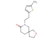 7-[2-(5-methyl-2-thienyl)ethyl]-2-oxa-7-azaspiro[4.5]decan-8-one