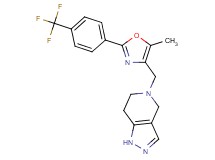 5-({5-methyl-2-[4-(trifluoromethyl)phenyl]-1,3-oxazol-4-yl}methyl)-4,5,6,7-tetrahydro-1H-pyrazolo[4,3-c]pyridine