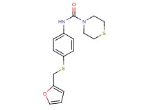 N-{4-[(2-furylmethyl)thio]phenyl}thiomorpholine-4-carboxamide
