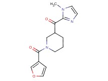 [1-(3-furoyl)-3-piperidinyl](1-methyl-1H-imidazol-2-yl)methanone