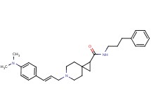 6-{(2E)-3-[4-(dimethylamino)phenyl]-2-propen-1-yl}-N-(3-phenylpropyl)-6-azaspiro[2.5]octane-1-carboxamide