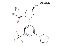(4R)-4-amino-N-methyl-1-[2-pyrrolidin-1-yl-6-(trifluoromethyl)pyrimidin-4-yl]-L-prolinamide