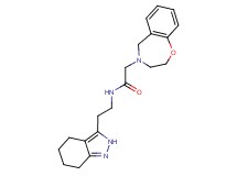2-(2,3-dihydro-1,4-benzoxazepin-4(5H)-yl)-N-[2-(4,5,6,7-tetrahydro-2H-indazol-3-yl)ethyl]acetamide