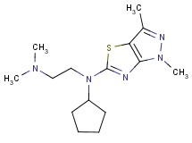 N-cyclopentyl-N-(1,3-dimethyl-1H-pyrazolo[3,4-d][1,3]thiazol-5-yl)-N',N'-dimethylethane-1,2-diamine