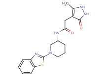 N-[1-(1,3-benzothiazol-2-yl)-3-piperidinyl]-2-(5-methyl-3-oxo-2,3-dihydro-1H-pyrazol-4-yl)acetamide