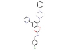 N-(4-chlorobenzyl)-2-[2-[(4-phenyl-1-piperazinyl)methyl]-4-(2-pyrimidinyl)phenoxy]acetamide