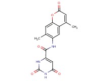 N-(4,7-dimethyl-2-oxo-2H-chromen-6-yl)-2,6-dioxo-1,2,3,6-tetrahydropyrimidine-4-carboxamide