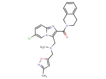 1-[6-chloro-2-(3,4-dihydro-2(1H)-isoquinolinylcarbonyl)imidazo[1,2-a]pyridin-3-yl]-N-methyl-N-[(3-methyl-5-isoxazolyl)methyl]methanamine