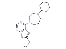 7-(4-cyclohexyl-1,4-diazepan-1-yl)-2-ethyl[1,3]oxazolo[5,4-d]pyrimidine
