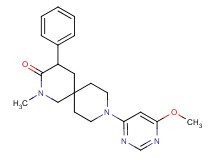 9-(6-methoxy-4-pyrimidinyl)-2-methyl-4-phenyl-2,9-diazaspiro[5.5]undecan-3-one