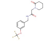 2-(2-oxopiperidin-1-yl)-N-[3-(trifluoromethoxy)benzyl]acetamide