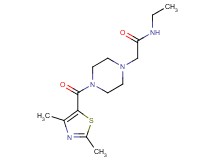 2-{4-[(2,4-dimethyl-1,3-thiazol-5-yl)carbonyl]-1-piperazinyl}-N-ethylacetamide