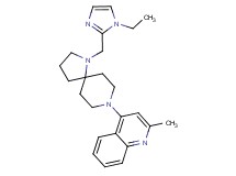 4-{1-[(1-ethyl-1H-imidazol-2-yl)methyl]-1,8-diazaspiro[4.5]dec-8-yl}-2-methylquinoline