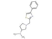 N,N-dimethyl-1-[(4-phenyl-1,3-thiazol-2-yl)methyl]pyrrolidin-3-amine