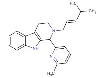 2-[(2E)-4-methyl-2-penten-1-yl]-1-(6-methyl-2-pyridinyl)-2,3,4,9-tetrahydro-1H-beta-carboline