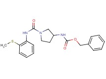 benzyl [1-({[2-(methylthio)phenyl]amino}carbonyl)pyrrolidin-3-yl]carbamate