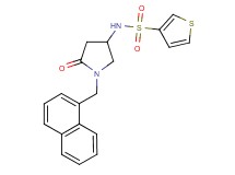 N-[1-(1-naphthylmethyl)-5-oxo-3-pyrrolidinyl]-3-thiophenesulfonamide