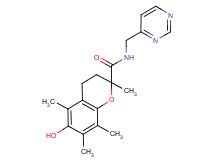 6-hydroxy-2,5,7,8-tetramethyl-N-(pyrimidin-4-ylmethyl)chromane-2-carboxamide