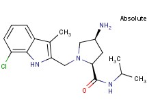 (2S,4S)-4-amino-1-[(7-chloro-3-methyl-1H-indol-2-yl)methyl]-N-isopropylpyrrolidine-2-carboxamide