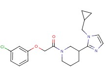 1-[(3-chlorophenoxy)acetyl]-3-[1-(cyclopropylmethyl)-1H-imidazol-2-yl]piperidine