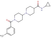 N-cyclopropyl-1'-(3-methylbenzoyl)-1,4'-bipiperidine-4-carboxamide
