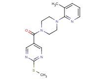 5-{[4-(3-methyl-2-pyridinyl)-1-piperazinyl]carbonyl}-2-(methylthio)pyrimidine