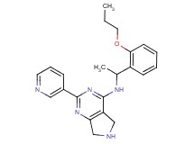 N-[1-(2-propoxyphenyl)ethyl]-2-(3-pyridinyl)-6,7-dihydro-5H-pyrrolo[3,4-d]pyrimidin-4-amine