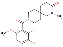 9-(2,3-difluoro-6-methoxybenzoyl)-2-methyl-2,9-diazaspiro[5.5]undecan-3-one