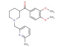 (3,4-dimethoxyphenyl){1-[(6-methyl-2-pyridinyl)methyl]-3-piperidinyl}methanone