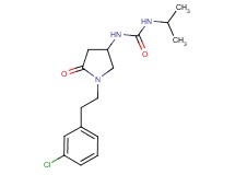 N-{1-[2-(3-chlorophenyl)ethyl]-5-oxo-3-pyrrolidinyl}-N'-isopropylurea