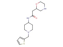 2-morpholin-2-yl-N-[1-(2-thienylmethyl)piperidin-4-yl]acetamide