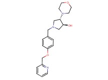 (3S*,4S*)-4-morpholin-4-yl-1-[4-(pyridin-2-ylmethoxy)benzyl]pyrrolidin-3-ol