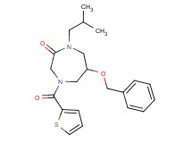 6-(benzyloxy)-1-isobutyl-4-(2-thienylcarbonyl)-1,4-diazepan-2-one