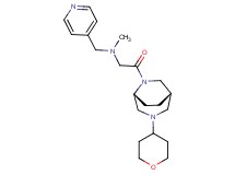 N-methyl-2-oxo-N-(4-pyridinylmethyl)-2-[(1S*,5R*)-3-(tetrahydro-2H-pyran-4-yl)-3,6-diazabicyclo[3.2.2]non-6-yl]ethanamine