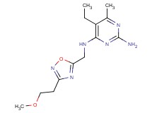 5-ethyl-N~4~-{[3-(2-methoxyethyl)-1,2,4-oxadiazol-5-yl]methyl}-6-methylpyrimidine-2,4-diamine