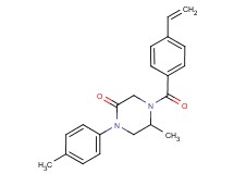 5-methyl-1-(4-methylphenyl)-4-(4-vinylbenzoyl)-2-piperazinone