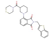 2-(1-benzothien-2-ylmethyl)-4-[3-(4-thiomorpholinylcarbonyl)-1-piperidinyl]-1H-isoindole-1,3(2H)-dione