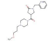 4-{[4-(3-methoxypropyl)-1-piperazinyl]carbonyl}-1-(2-pyridinylmethyl)-2-pyrrolidinone