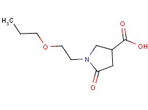 5-oxo-1-(2-propoxyethyl)pyrrolidine-3-carboxylic acid